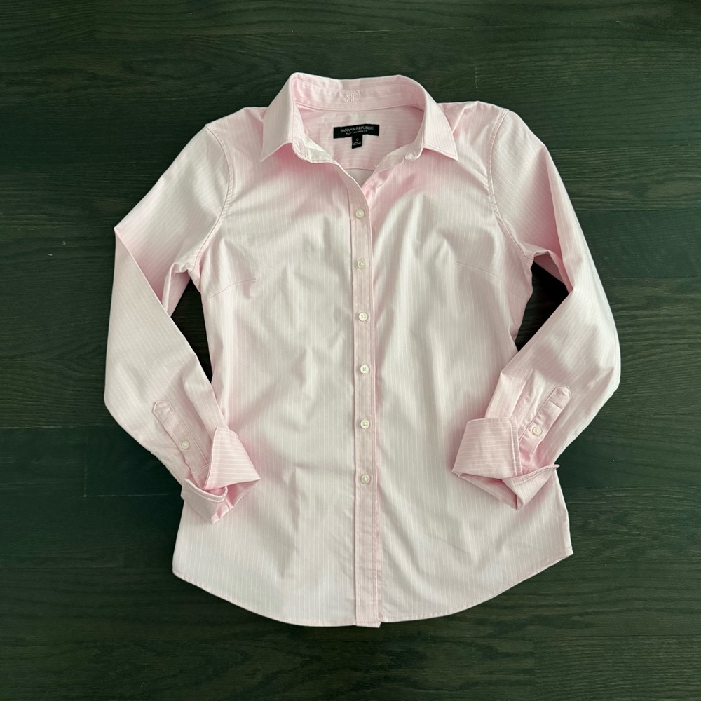 Banana Republic Pink Button Down Shirt